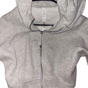 lululemon full zip crop scuba